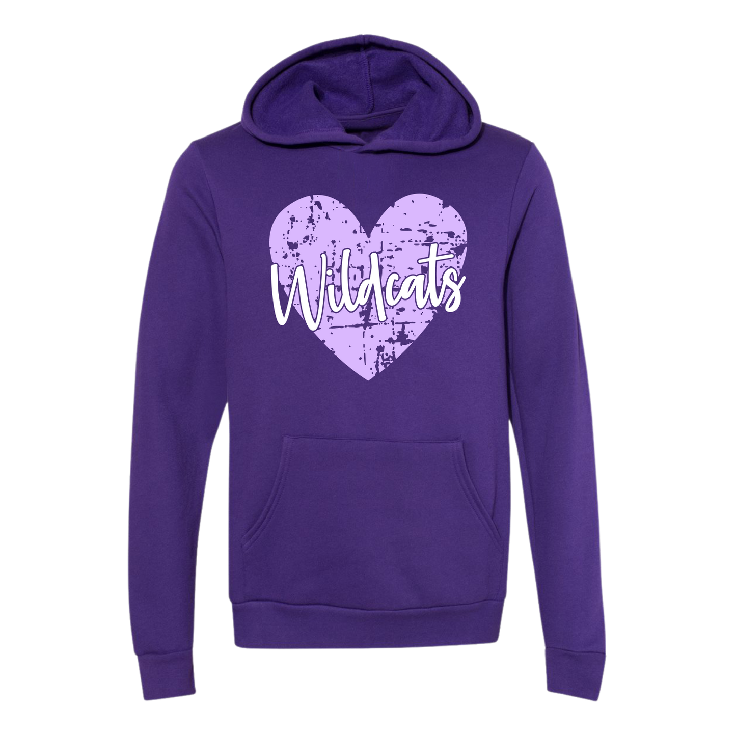 Wildcats Grunge Heart Tee or Sweatshirt