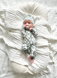Zipper Romper - Jade Checker